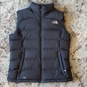 Women’s black North Face Vest